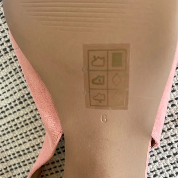 ASOS Sling back pumps pink blush size 6 - Picture 7 of 10